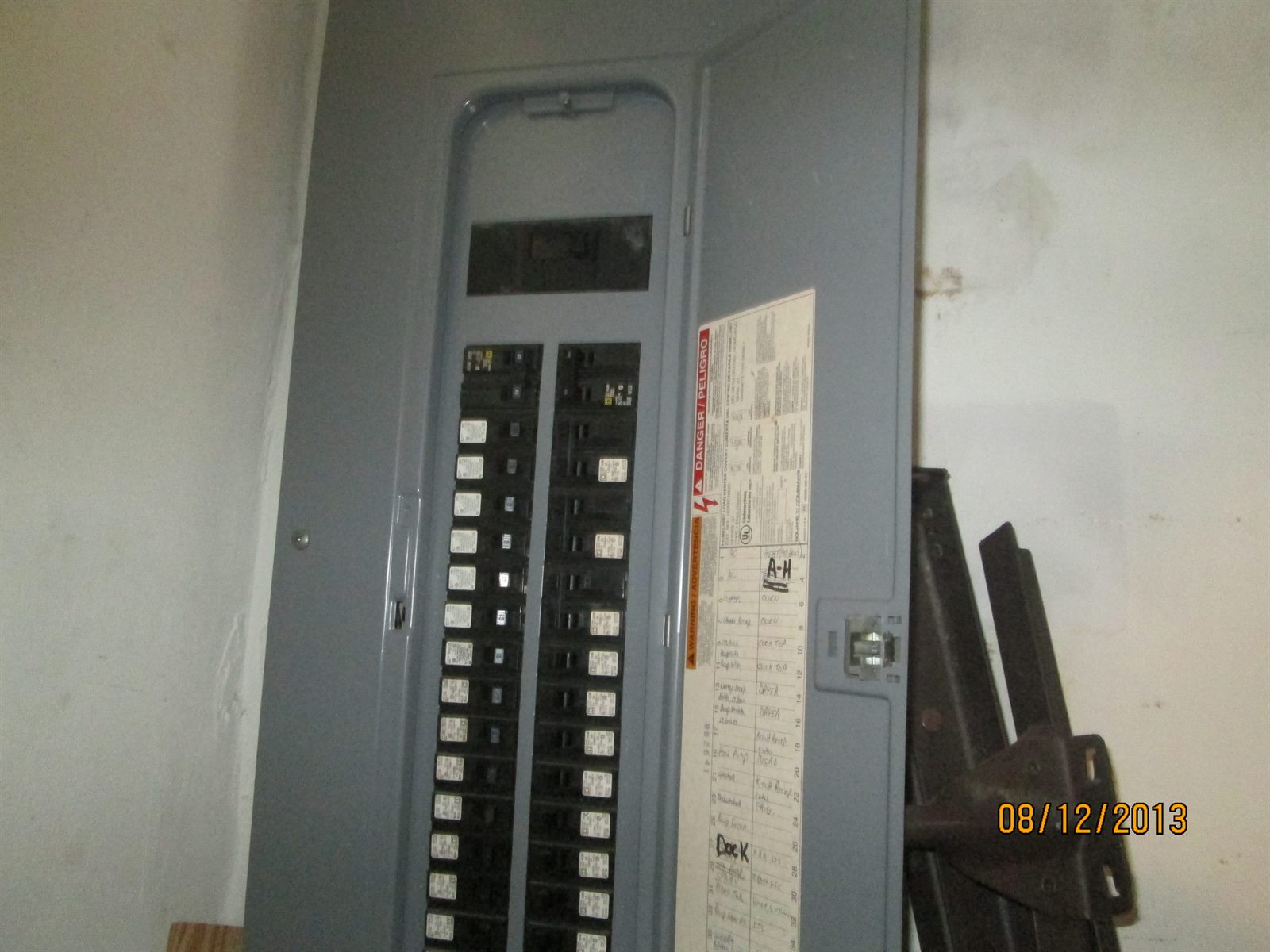 Electrical panel inspection photo