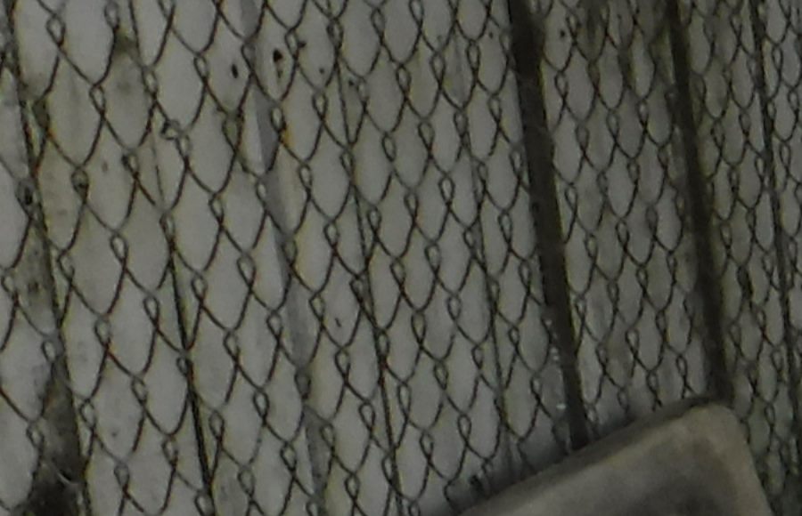 HVAC condenser fan detail photo