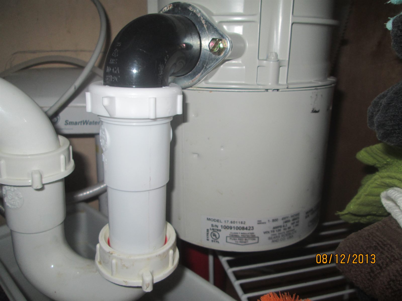 Drain and trap inspection photo