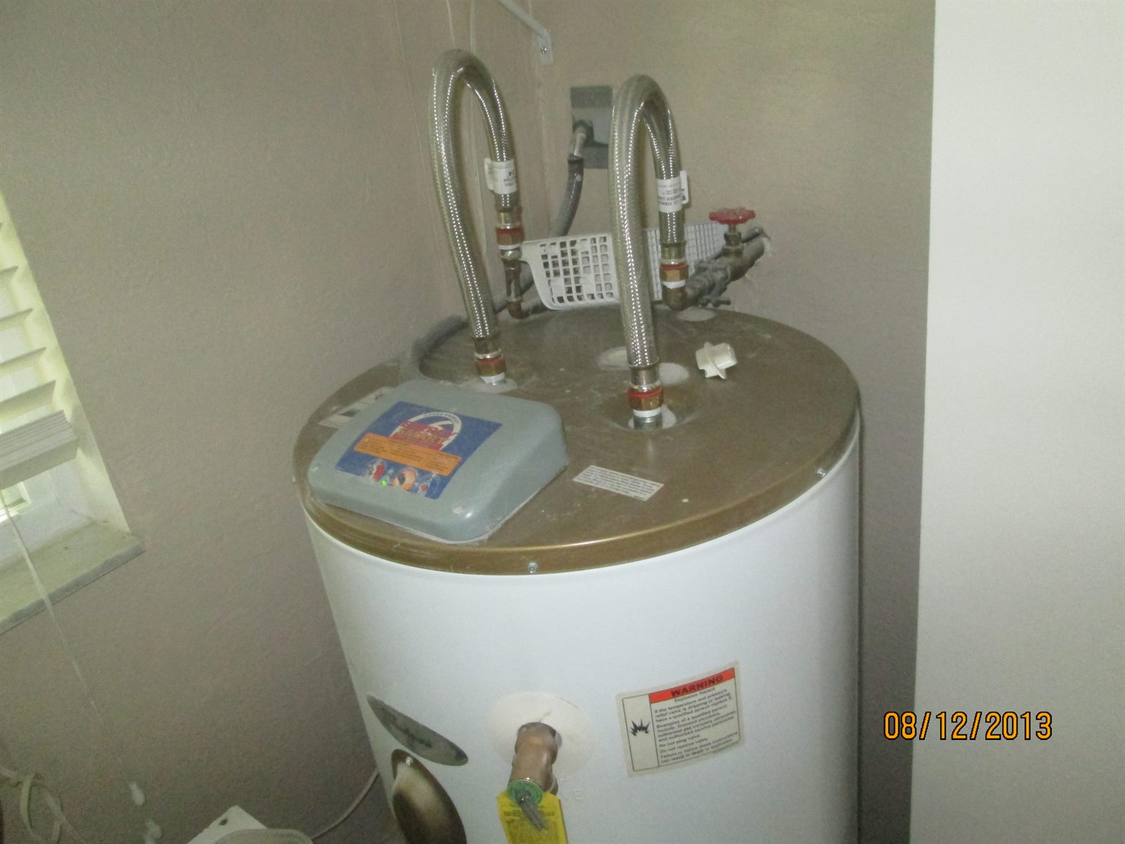 4-point plumbing and water heater documentation photo