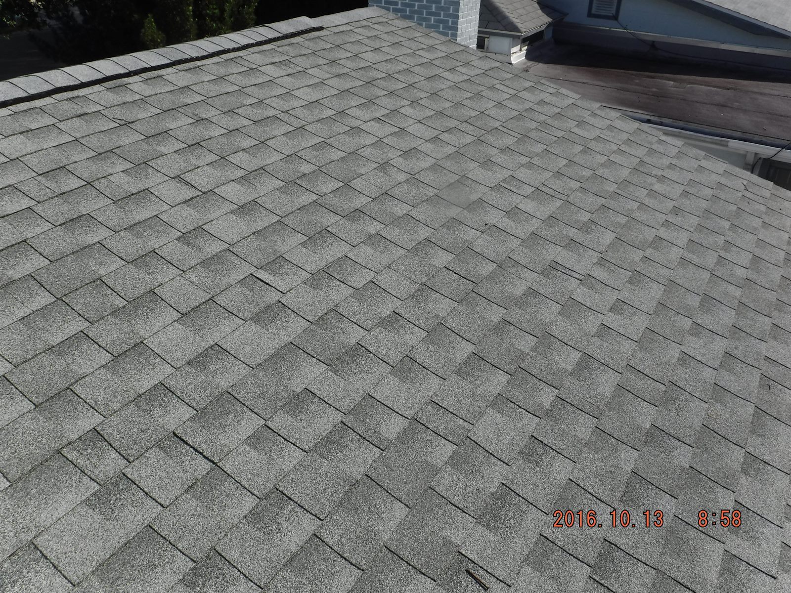 4-point roof inspection documentation photo