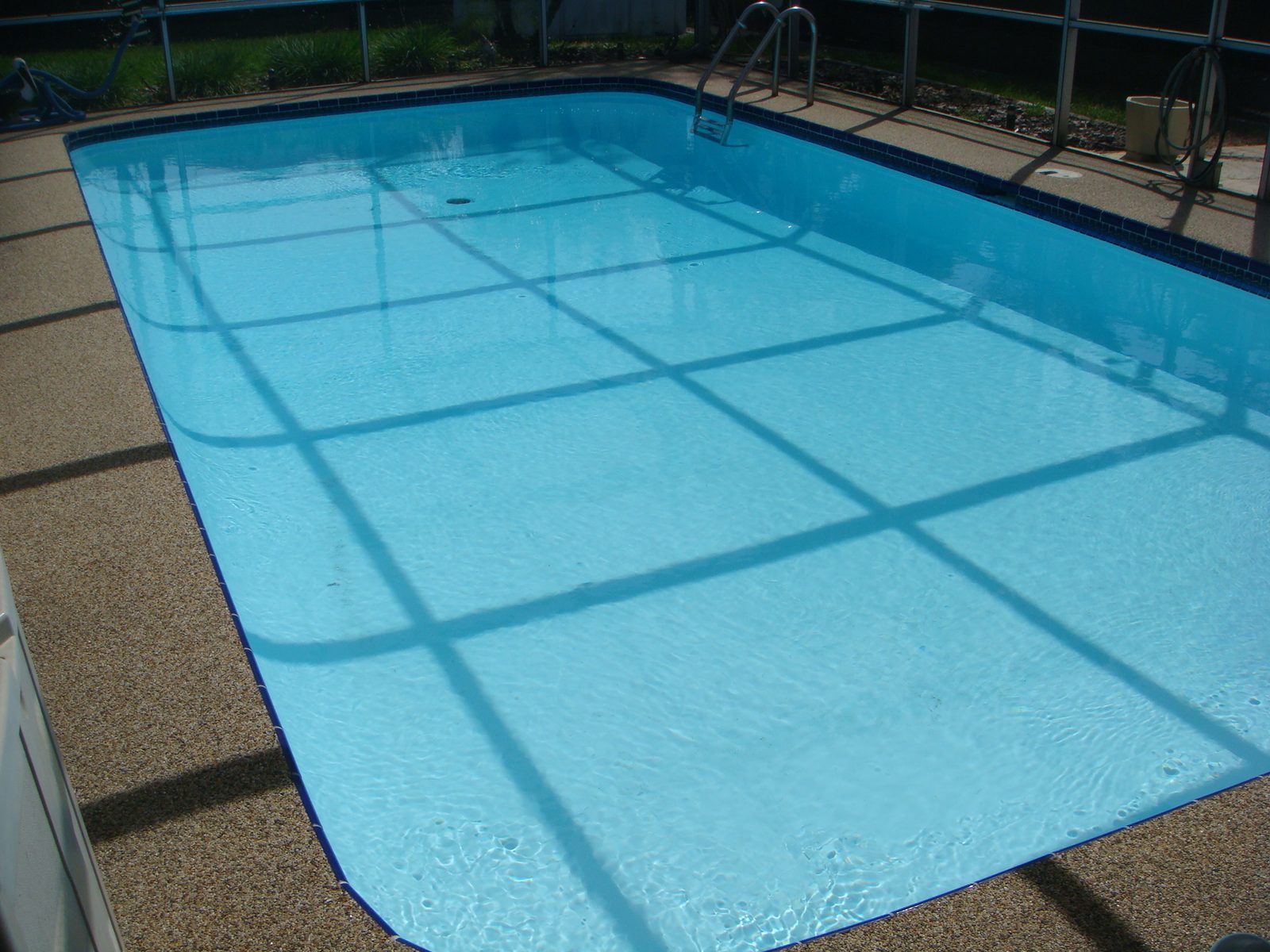 Pool area inspection photo