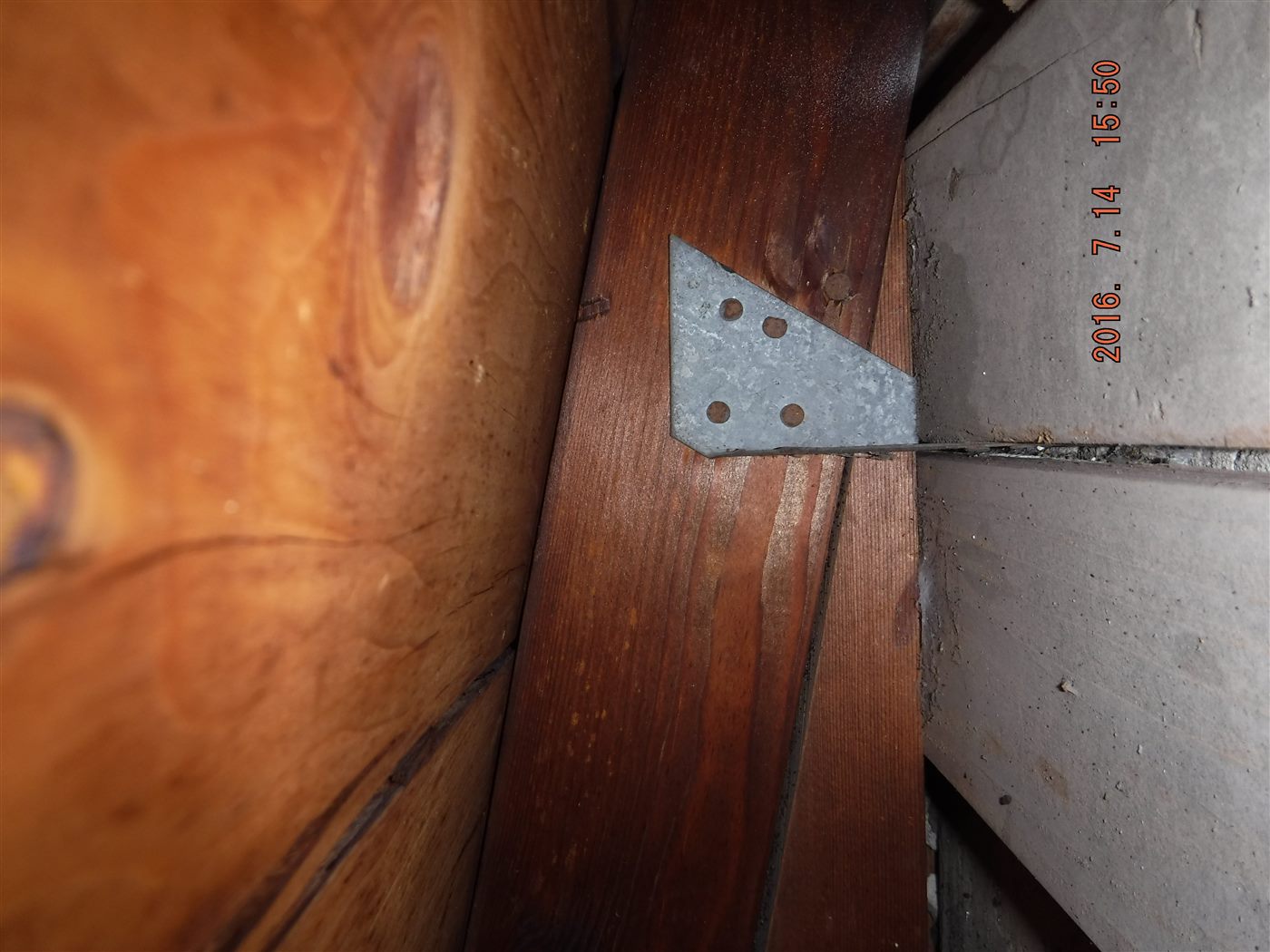 Wind mitigation roof-to-wall clip photo